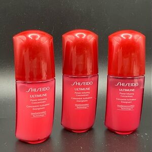 3 Shiseido Ultimune Power Infusing Concentrate Travel Size .33 oz / 10 ml each